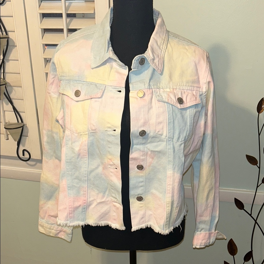 Mud Pie Multicolor Denim Jacket - image 1